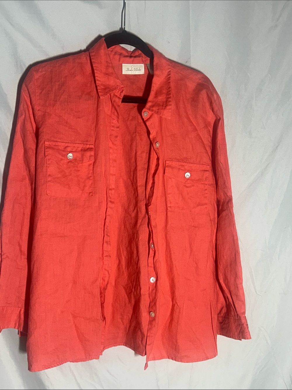 Studio Works Coral Button-Up Shirt